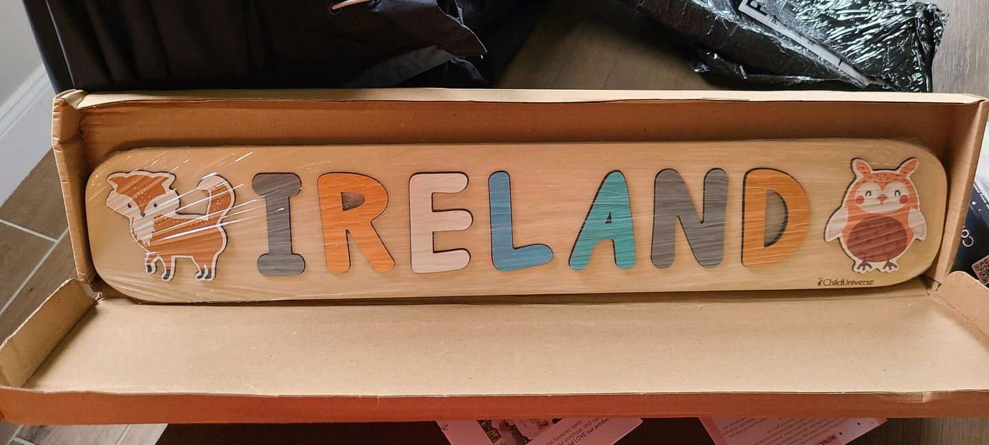 Customer photo review of Woodland Name Puzzle