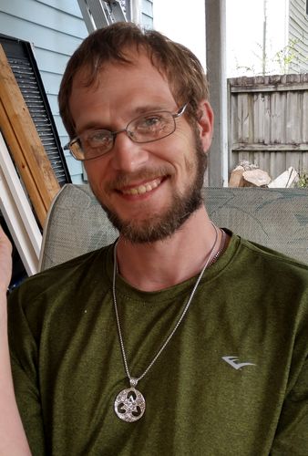 Customer photo review of Celtic Triquetra Necklace