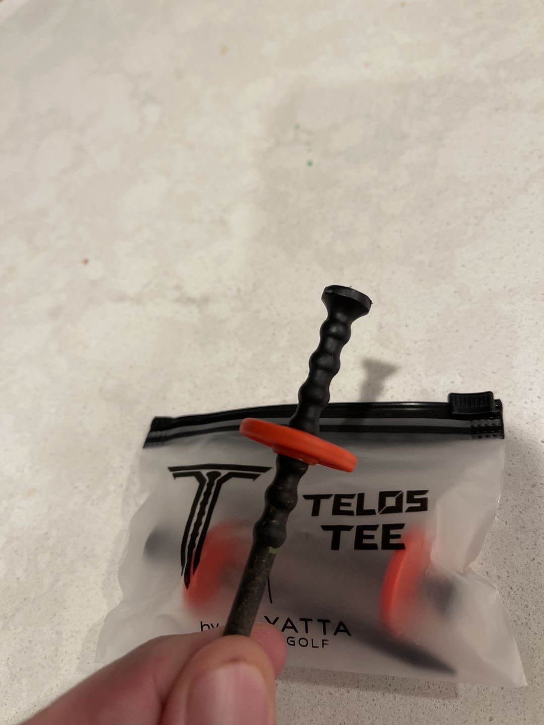 Customer photo review of Telos Premium Golf Tees