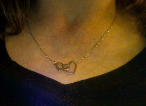 Customer photo review of My Baby Girl - Interlocking Heart Necklace
