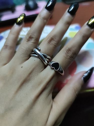 Customer photo review of Anillo Retro Trenzado