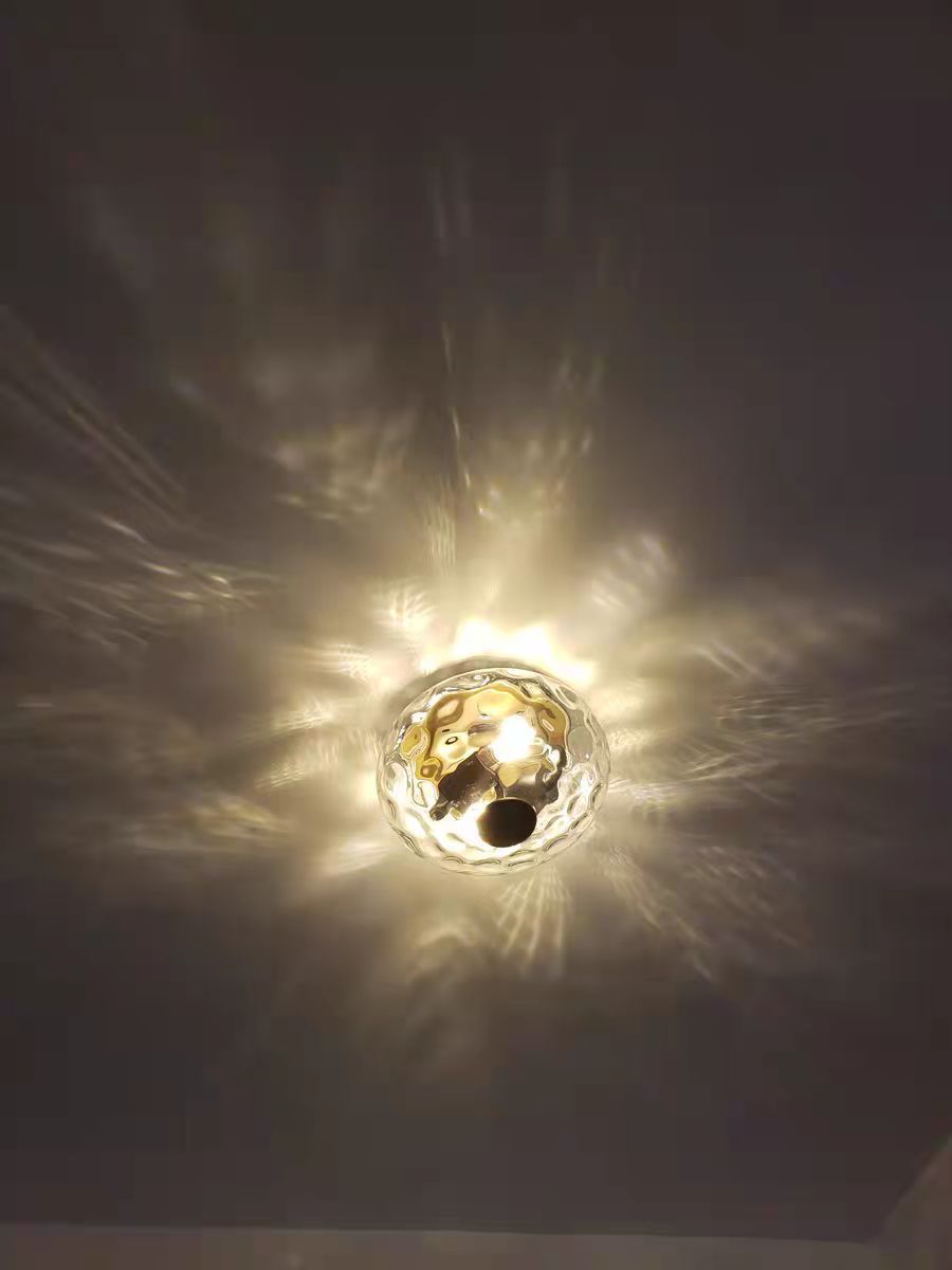 Customer photo review of Modern Glass Bowl Flush Mount