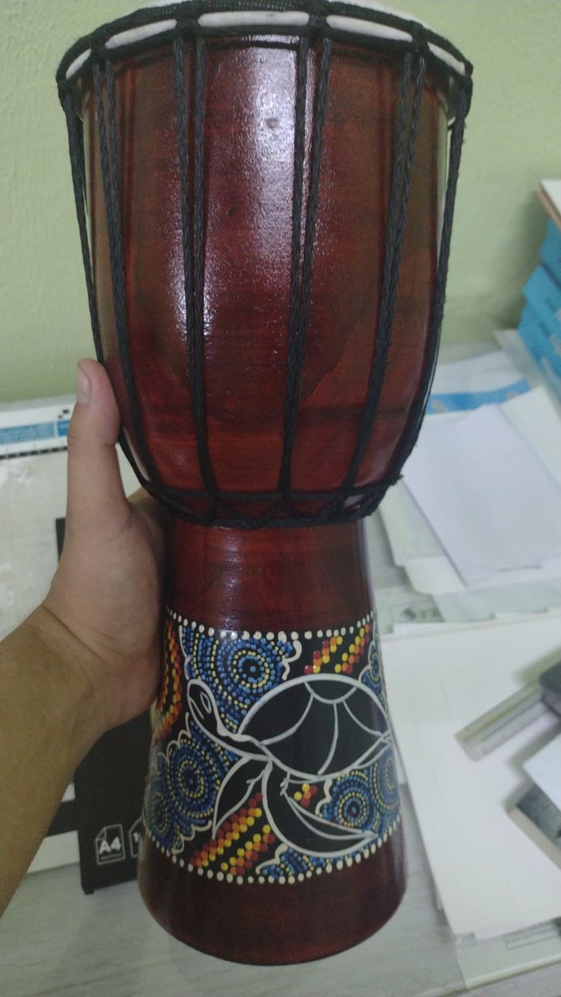 Customer photo review of Tambor Africano Djembê 40cm - Bali
