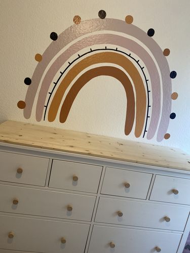 Customer photo review of Wandaufkleber rainbow dot