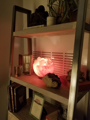 Customer photo review of Fire Bowl Himalayan Salt Lamp