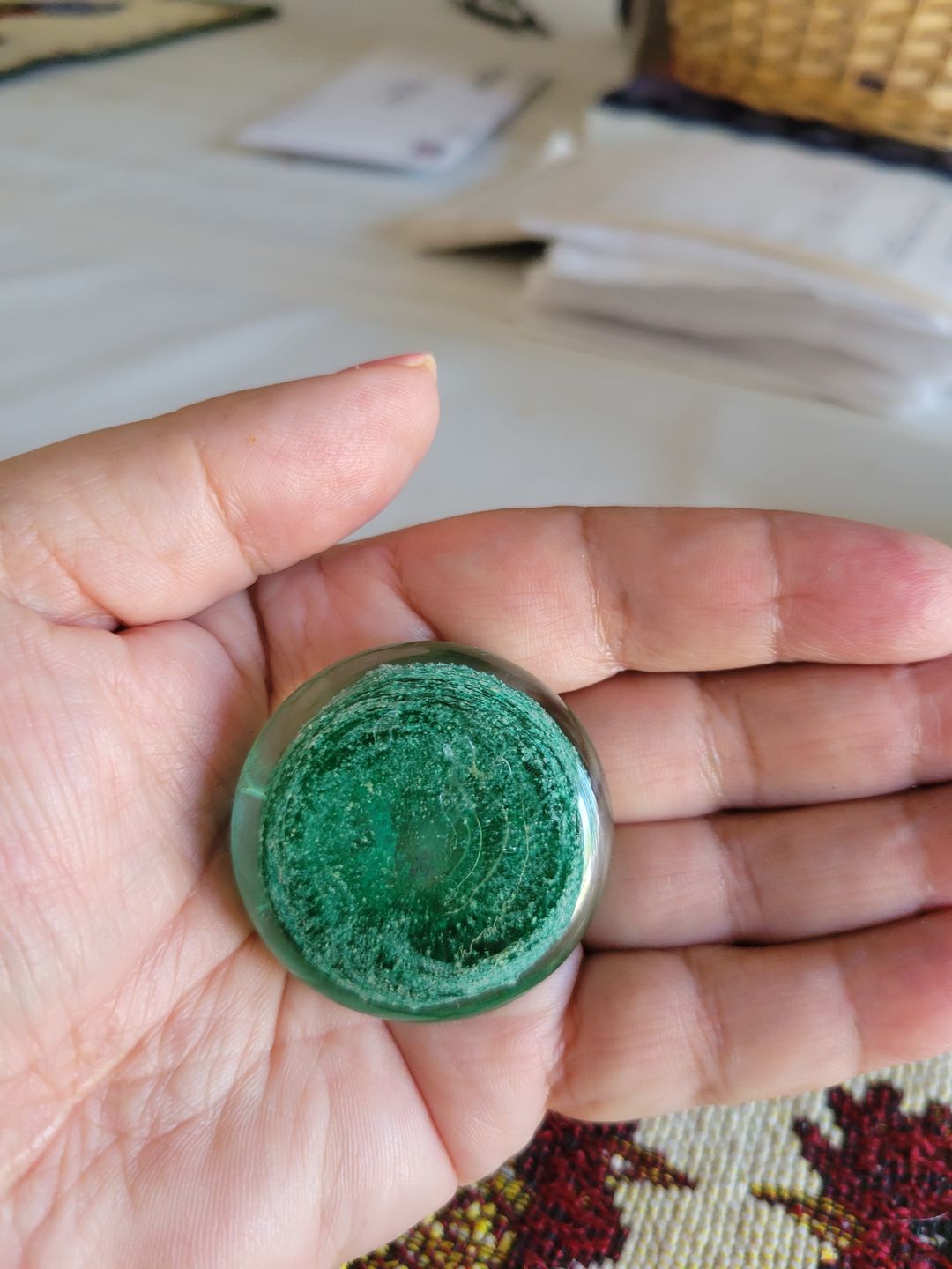 Customer photo review of Soul Stones with Infused Cremation Ashes