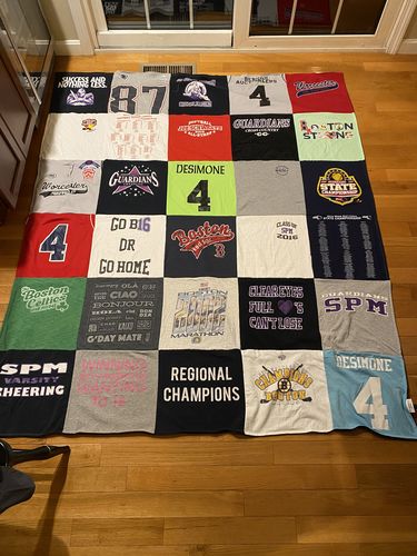Customer photo review of Classic T-Shirt Blanket