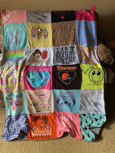 Customer photo review of Classic T-Shirt Blanket