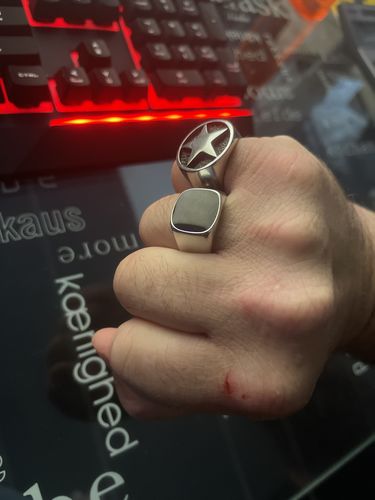 Customer photo review of STAR STAMP RING