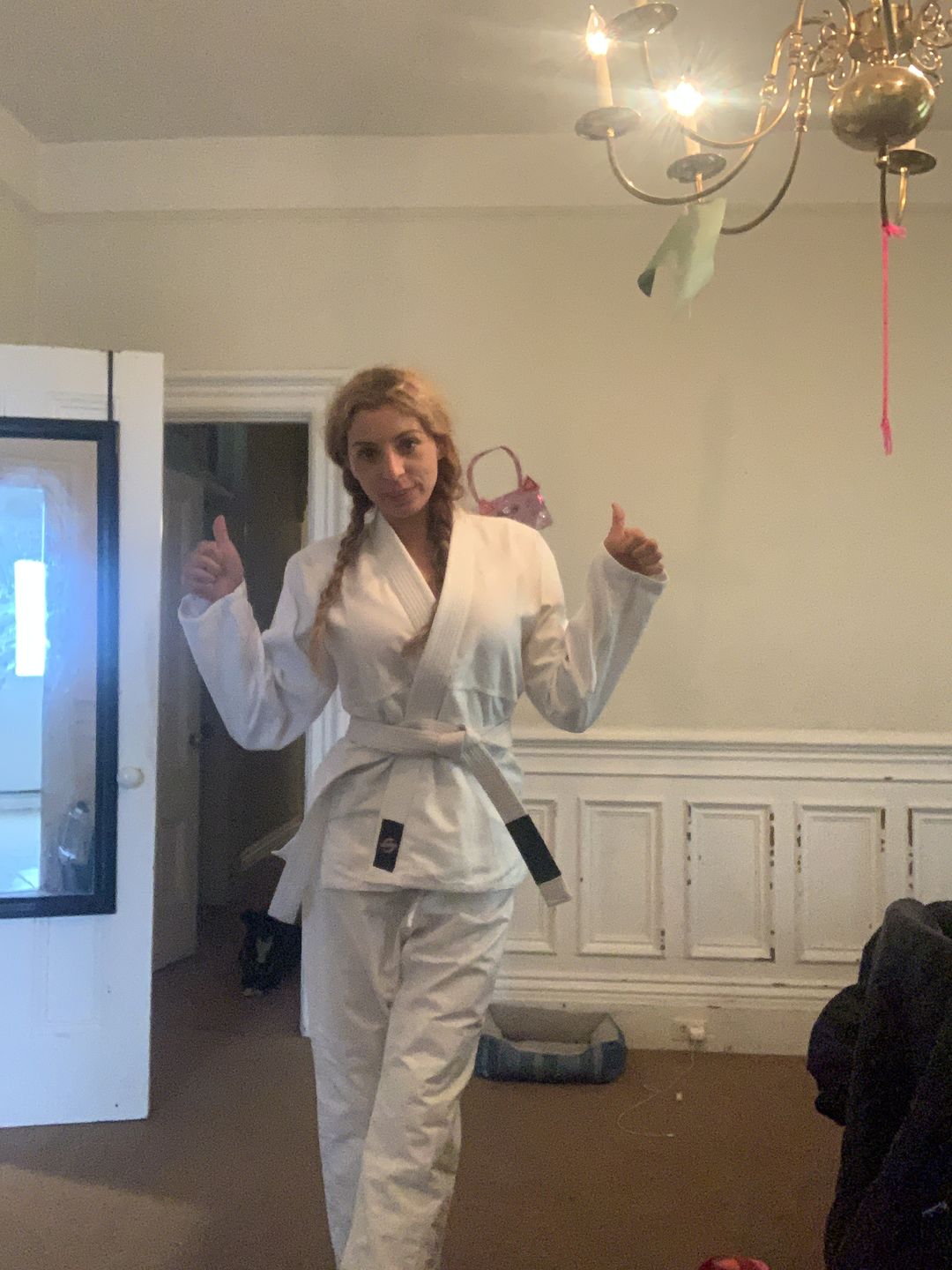 Customer photo review of Summo Basic White Brazilian Jiu Jitsu Gi ( BJJ GI )