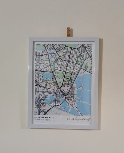 Customer photo review of Map Art - The Habitat