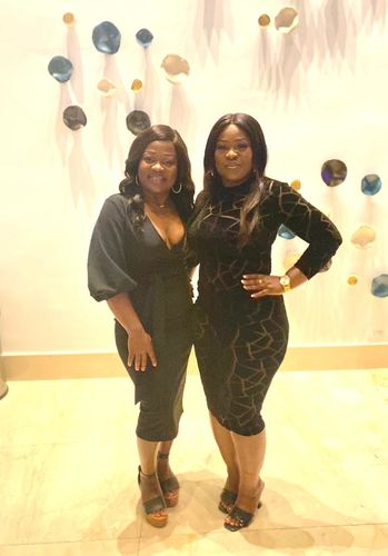 Customer photo review of Graphic Print Classic Mesh See-Through Midi Dress