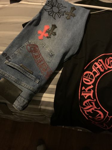 Customer photo review of CHROME HEARTS #728 Jeans