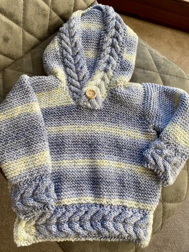 Customer photo review of Baby Mystery Knitting Box