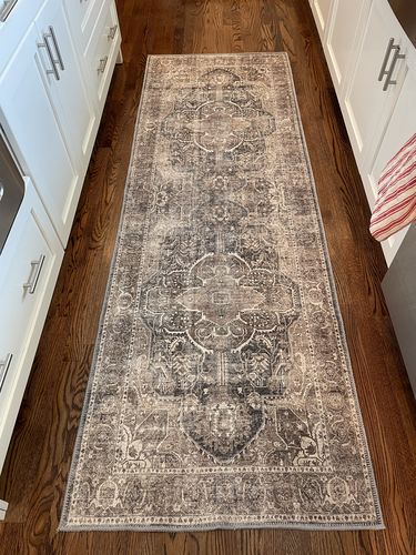 Customer photo review of Distressed Vintage Kendra Ash Runner Rug
