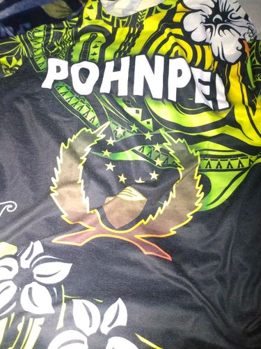Customer photo review of (Custom Personalised) FSM Pohnpei T Shirt Unique Vibes - Reggae LT8