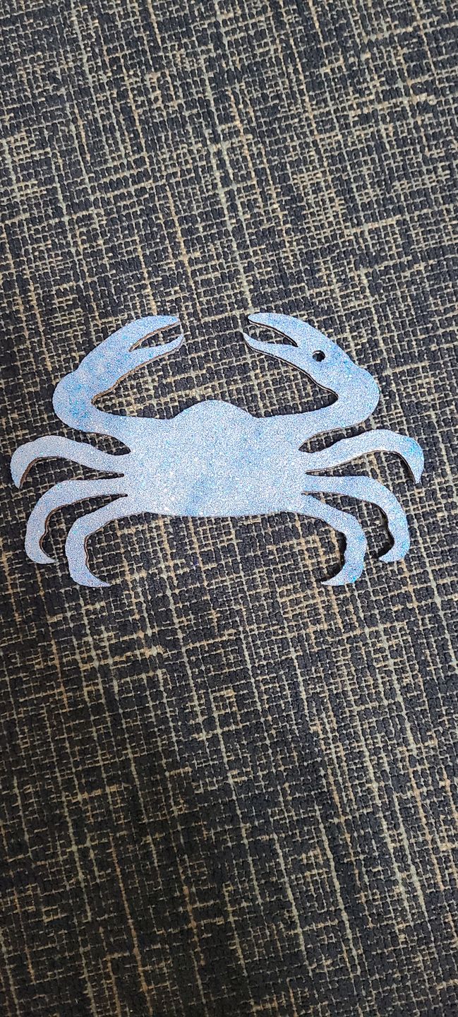 Customer photo review of Unfinished Wooden Crab Shape - Ocean - Nursery - Craft - up to 24" DIY
