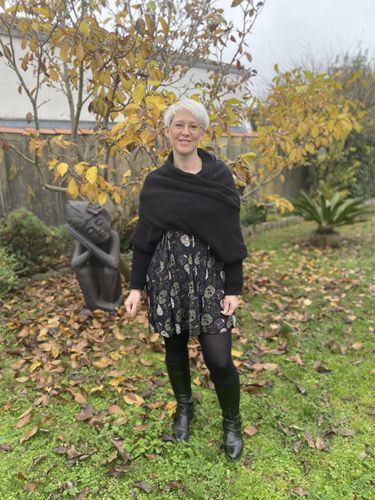 Customer photo review of Écharpe Frileuse 6 en 1 avec manches