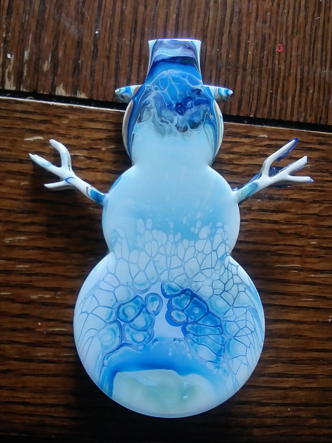 Customer photo review of Unfinished Wooden Snowman Shape - Winter Decor - Craft - up to 24" DIY