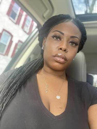 Customer photo review of Mel Prescription Contact Lenses