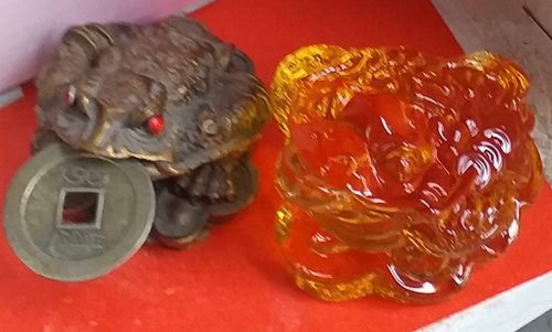 Customer photo review of Wealth Citrine Coin Toad Lucky Ornament
