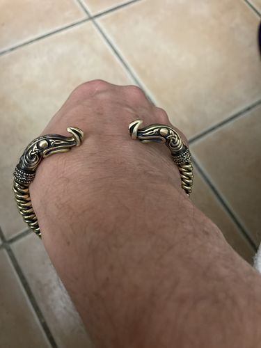 Customer photo review of BRACELET RAGNAR LOTHBROK VIKINGS BRONZE MASSIF