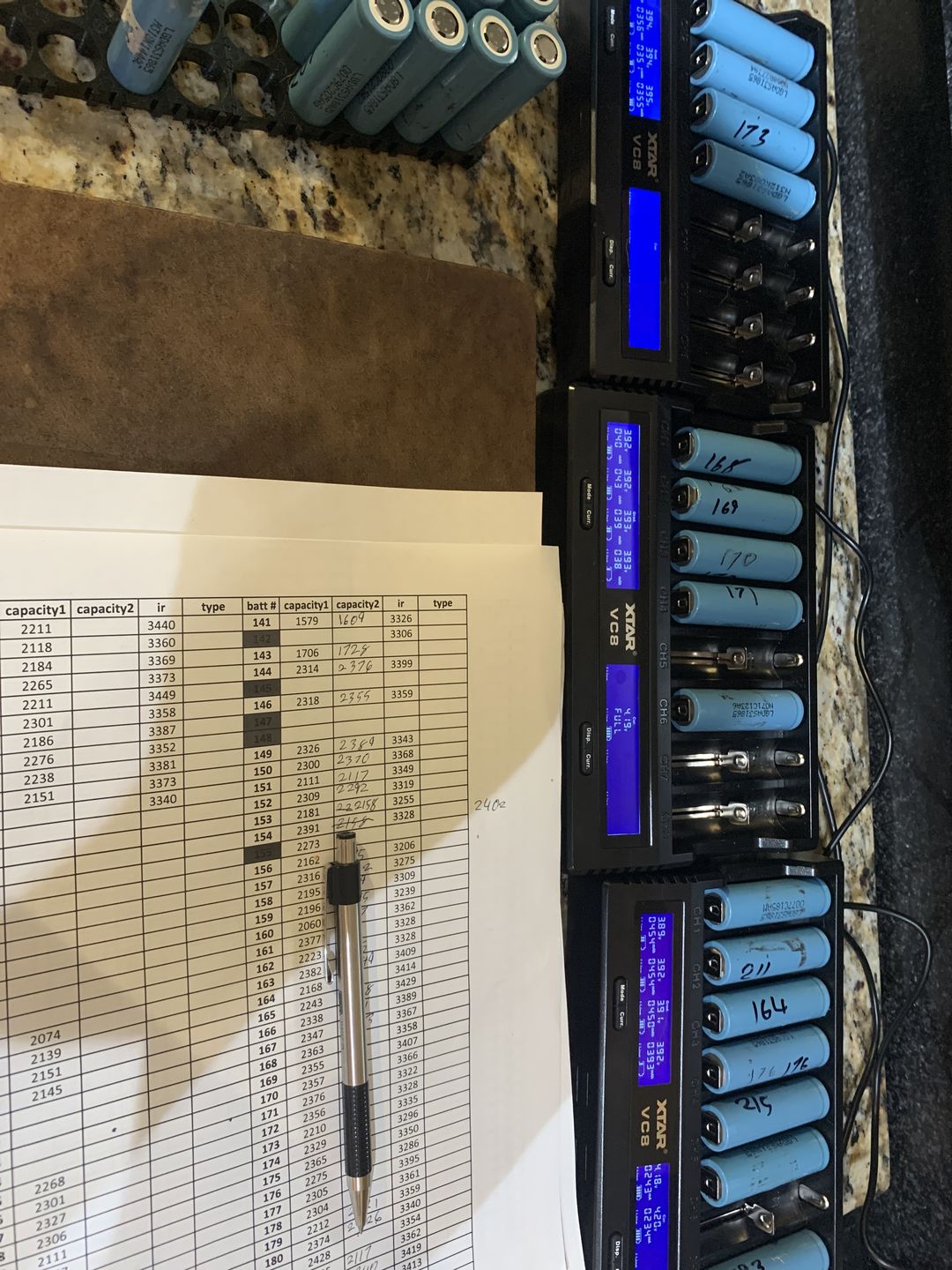 Customer photo review of XTAR VC8 8 Bay Smart Li-ion Battery Charger