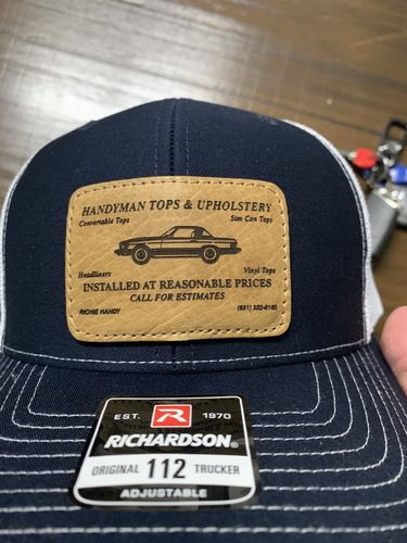 Customer photo review of Richardson 112 Leather Patch Hat