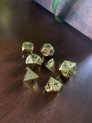 Customer photo review of Mystery Dice Set (Metal)