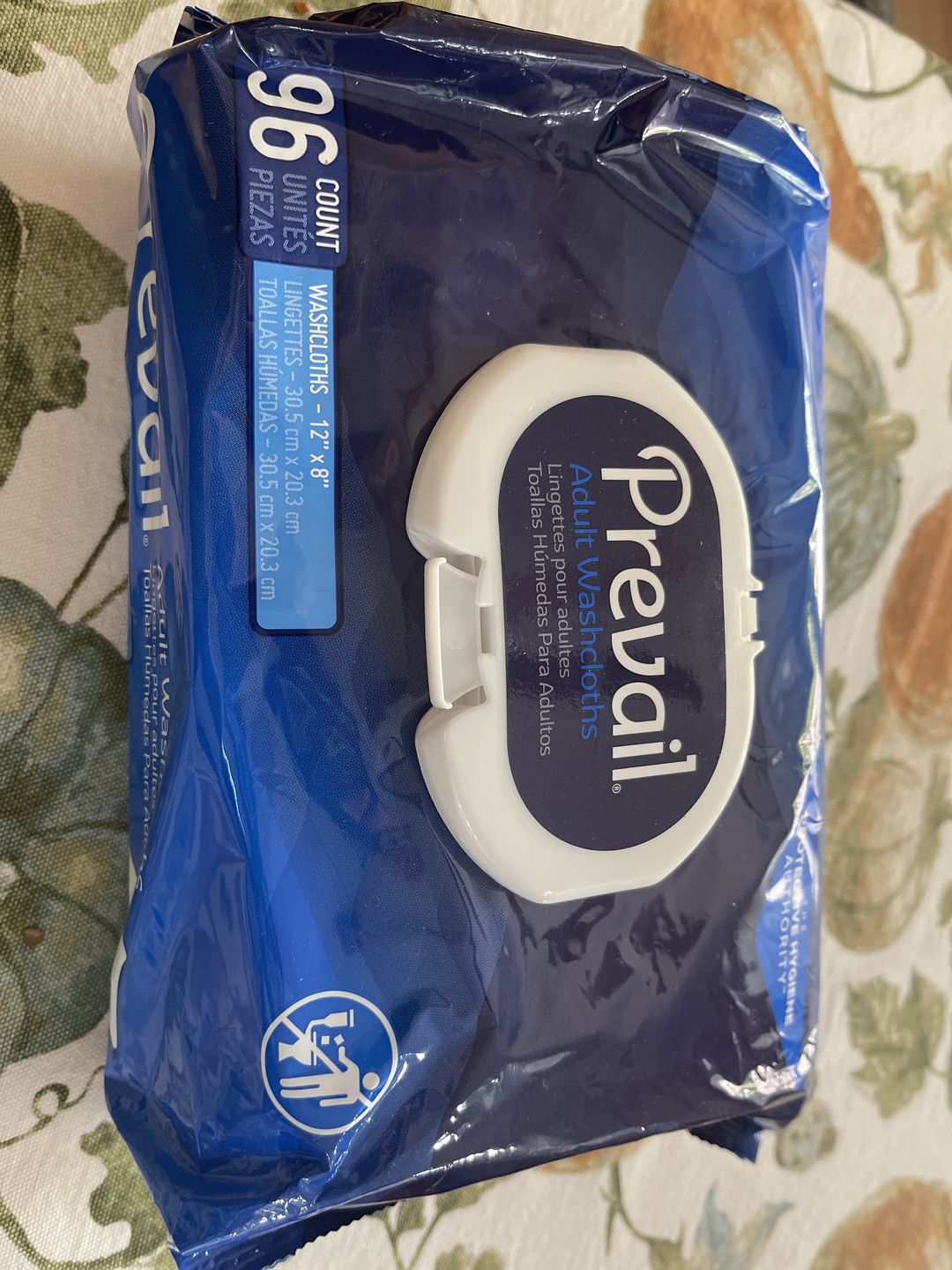 Customer photo review of Prevail Wipes - White - 12" x 8"