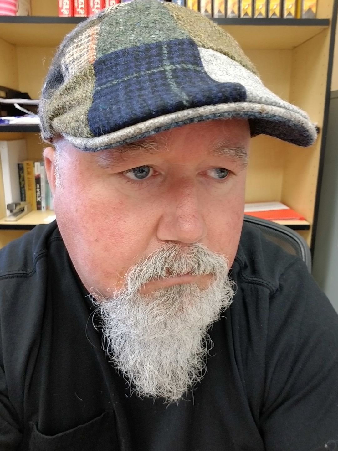 Customer photo review of Erin Cap Patchwork Tweed