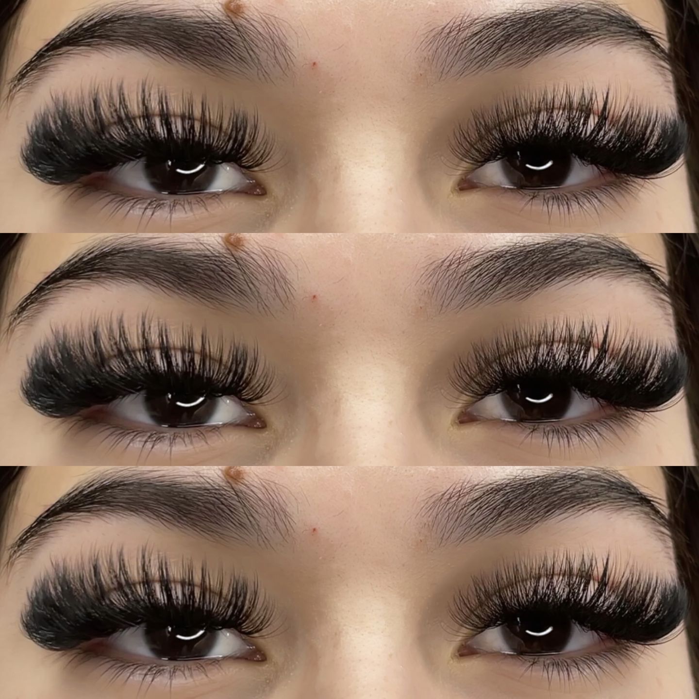 Customer photo review of Premium Eyelash Extensions 0.03mm