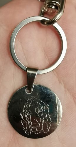 Customer photo review of Match-Me Tag (Hundemarke / Schlüsselanhänger)