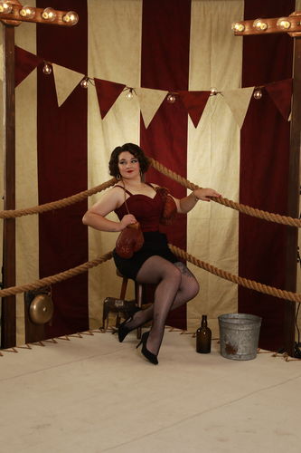 Customer photo review of Maneater Top in Dark Berry - Vixen by Micheline Pitt