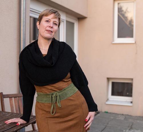 Customer photo review of Écharpe Frileuse 6 en 1 avec manches