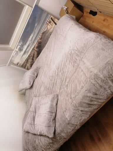 Customer photo review of Dekbedovertrek Teddy Fluffy Grijs