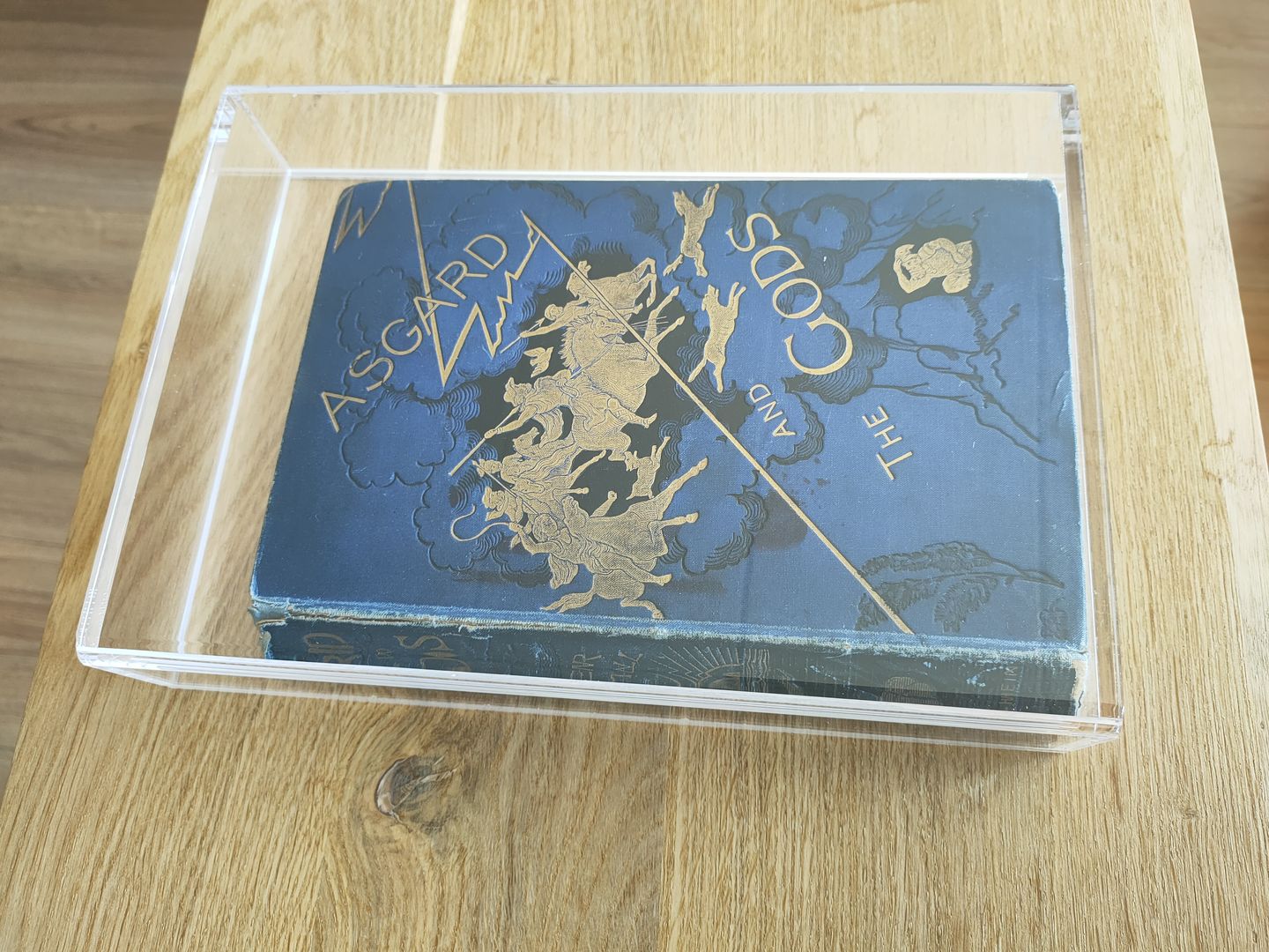 Customer photo review of Acrylic Book Display Case