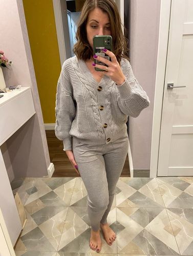 Customer photo review of Emily Lounge Cable Knit Set