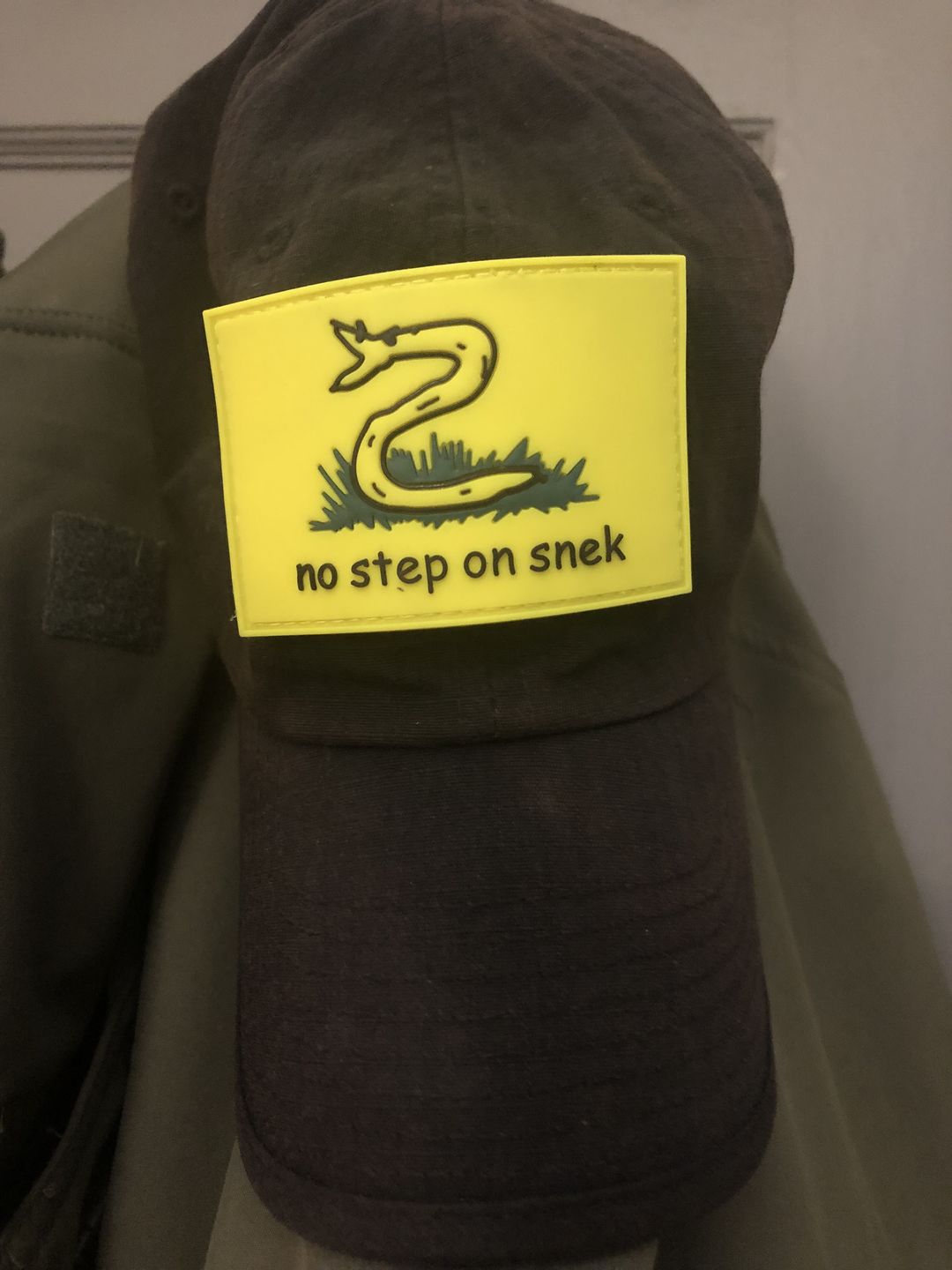 Customer photo review of No Step On Snek Morale Patch (PVC)