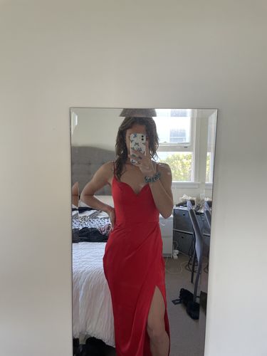 Customer photo review of Isla Gown - Red