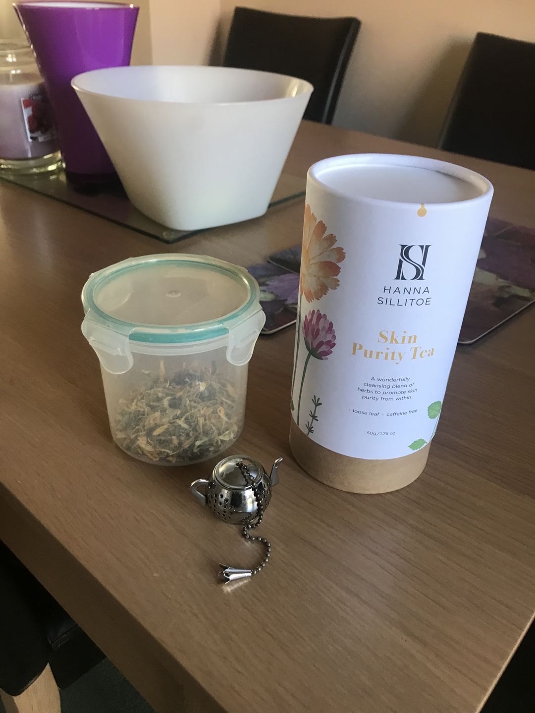 Customer photo review of Skin Purity Tea
