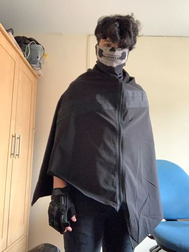 Customer photo review of TO Streetwear Waterproof Ninja Cape