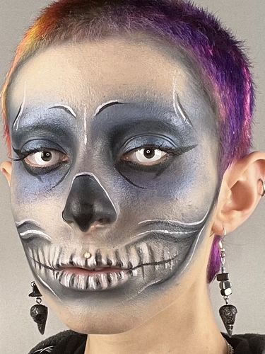 Customer photo review of EYEVOS Zombie Curse Colored Contact Lenses