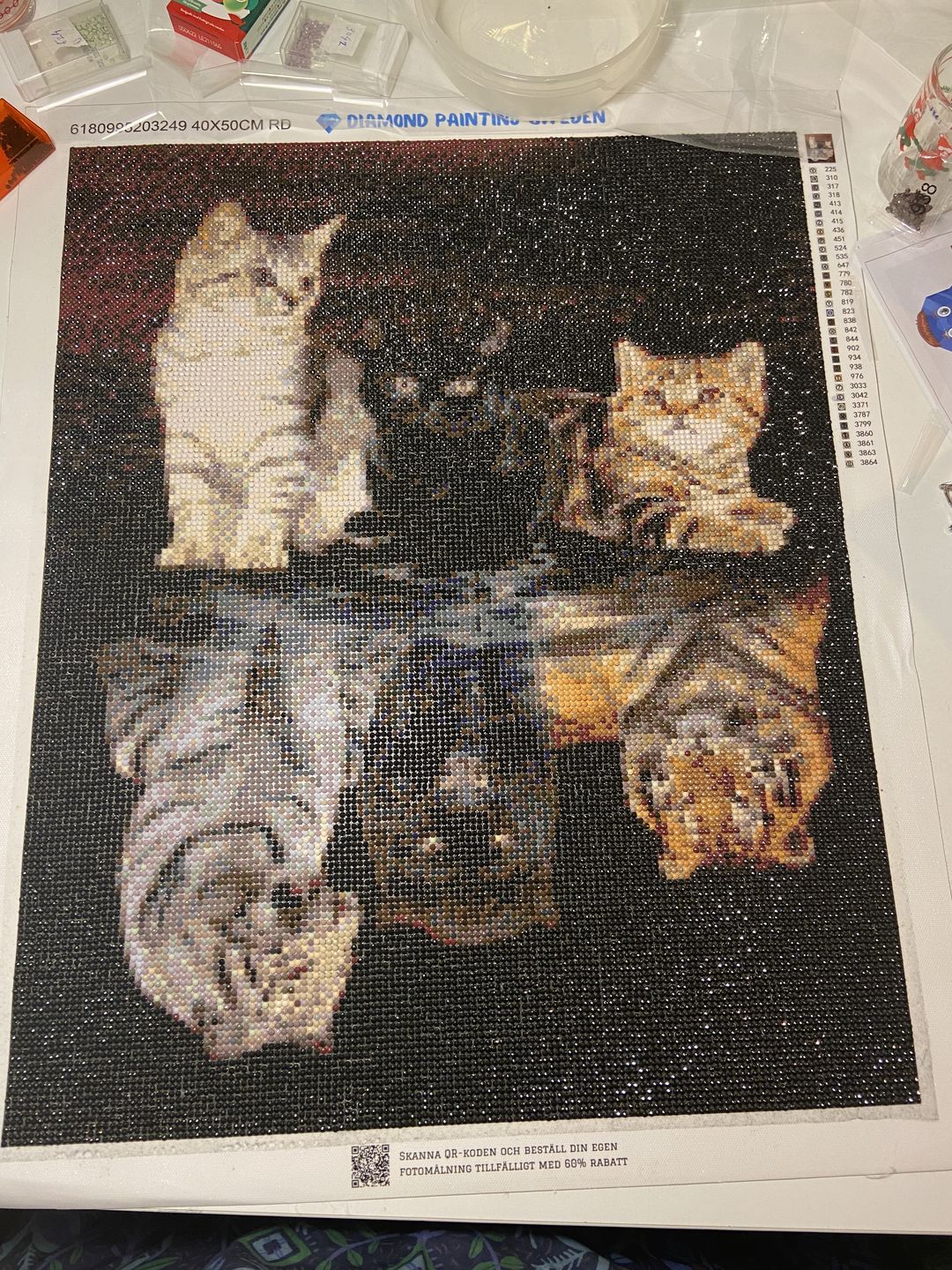 Customer photo review of 3 Kattungar Reflektion