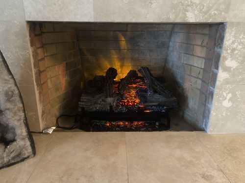Customer photo review of Napoleon Woodland 27'' Electric Fireplace Log Insert