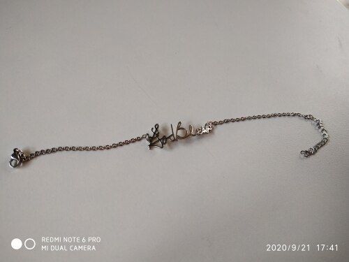 Customer photo review of LOANYA Jewelry From Your Handwriting