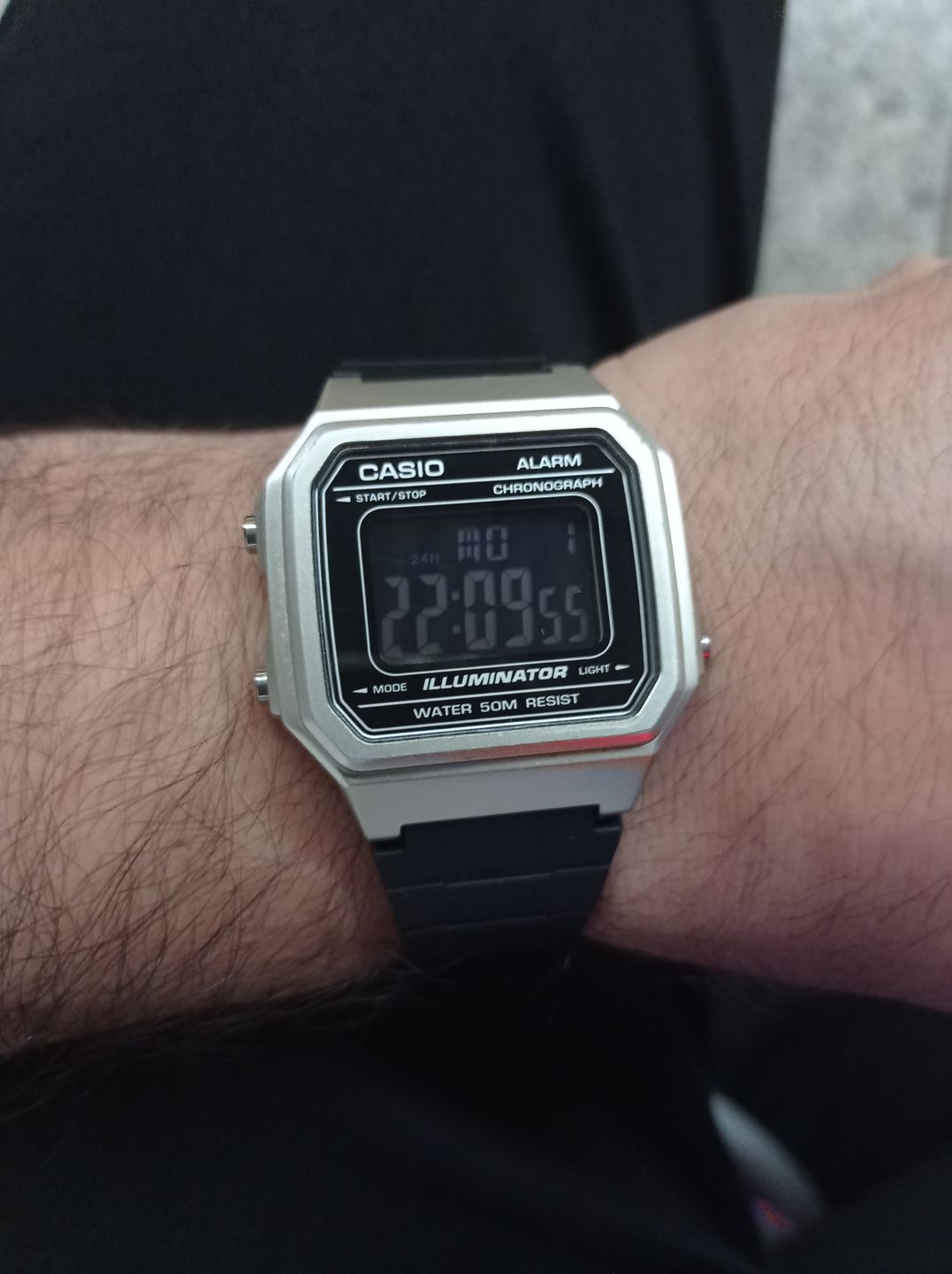 Customer photo review of Reloj Casio Vintage W-217HM-7BV Plateado/Negro