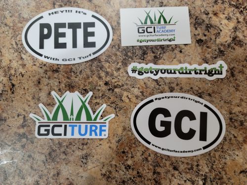 Customer photo review of GCI Turf Sticker Pack