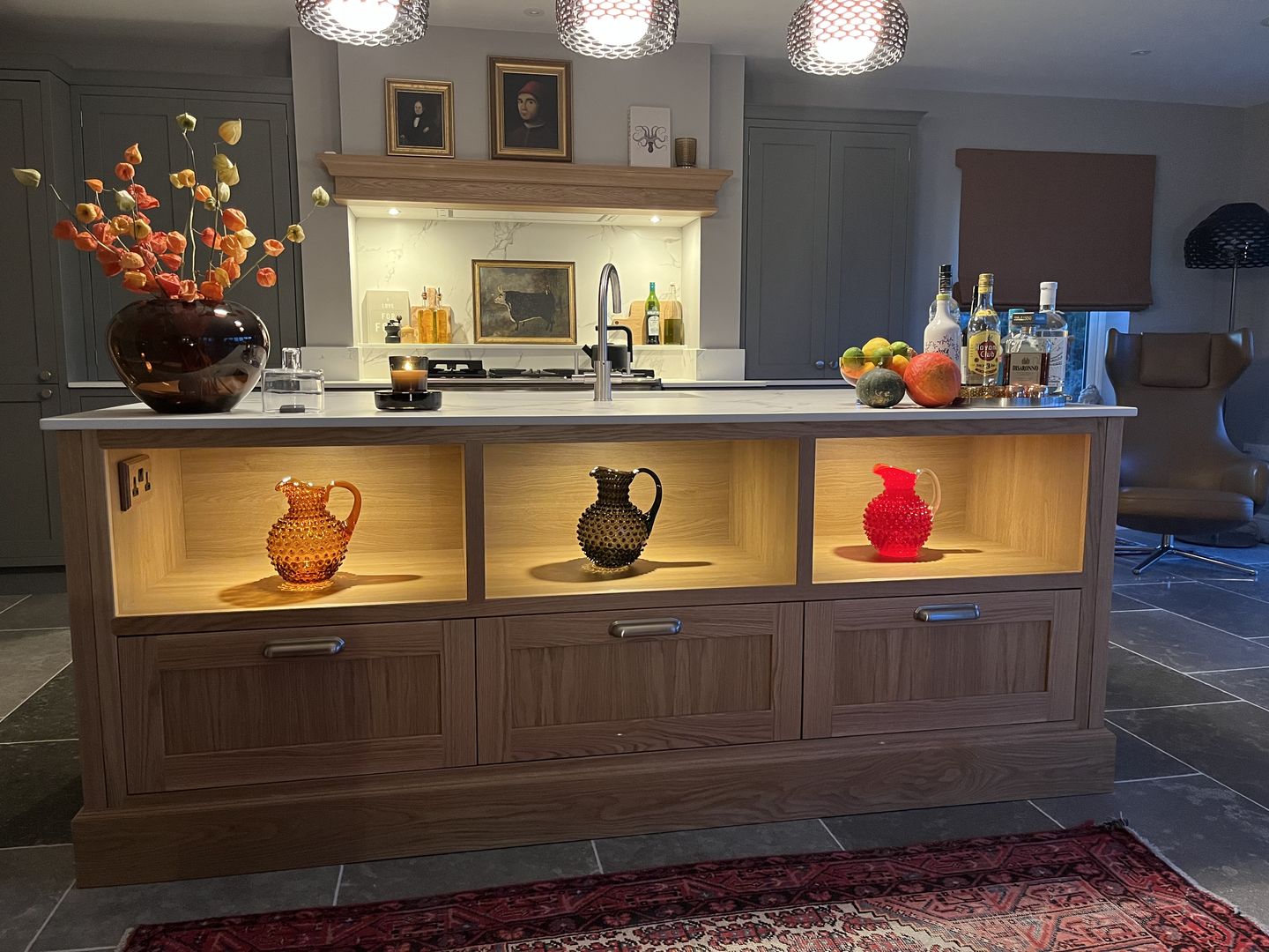 Customer photo review of Amber Hobnail Jug