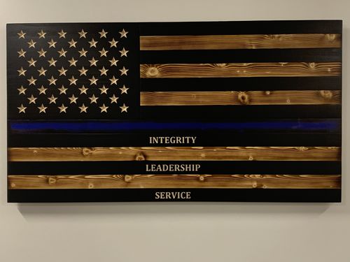 Customer photo review of Blue Thin Line